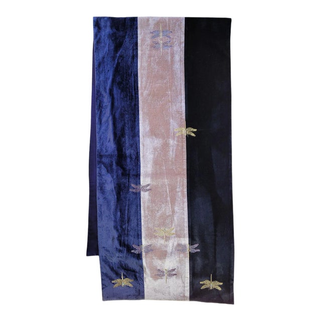 Dragonfly Silk Velvet Throw For Sale