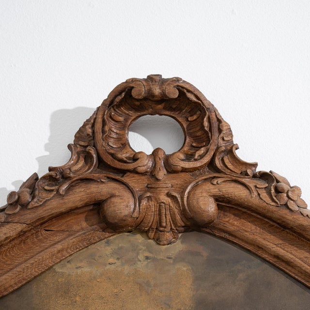 19th Century France Louis XV Gold Wood Full-length & Floor Mirrors For Sale - Image 4 of 10