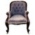 A handsome 19th-century English button-back armchair crafted from mahogany, combining classic Victorian styling with...