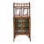 1990s British Colonial Faux Bamboo Etagere Storage Display Cabinet For Sale
