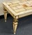 French Early 20th Century Parcel Gilt Hand Painted Louis XVI French Regency Coffee Table With Mosaic Onyx Top For Sale - Image 3 of 12