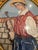 Rococo Vintage Custom Framed Needlepoint Boy/Man With Violin/Fiddle For Sale - Image 3 of 6