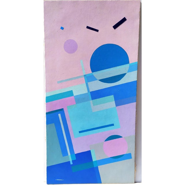 1970s Veronelli Leopolda, Large Painting, 1976 For Sale - Image 5 of 5