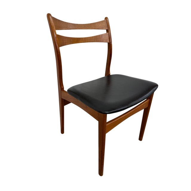 1960s Mid-Century Danish Modern Teak Dining Chairs - Set of 6 For Sale - Image 5 of 7