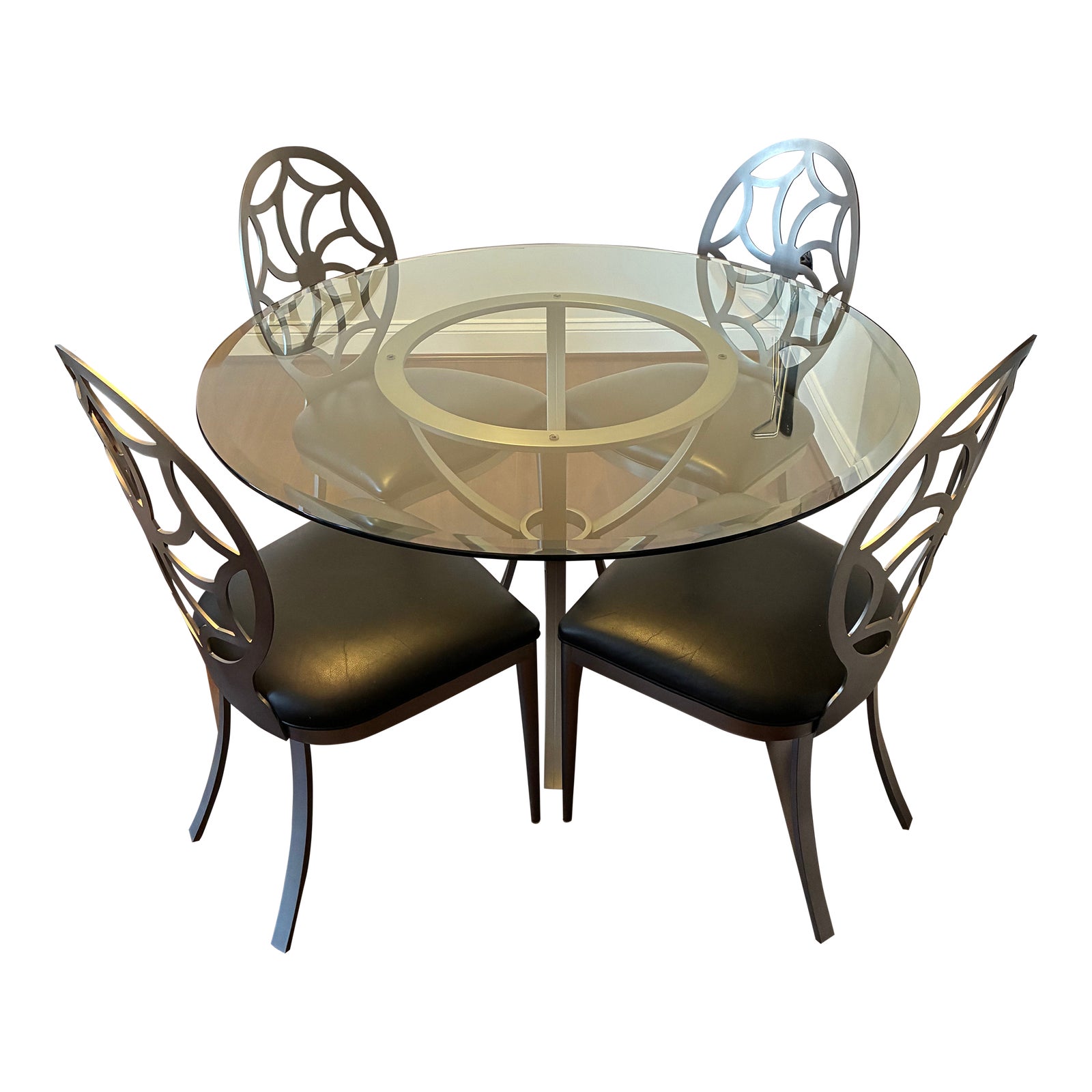 Dia Design Institute of America Dining Table and 4 Chairs | Chairish