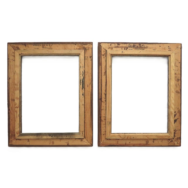 Pair of Dark Wood Picture Frames Fits 12" X 16" Rabbet Opening For Sale - Image 4 of 4