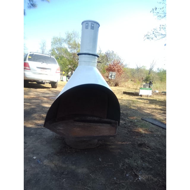 Contemporary Condon-King Aztek Firehood Standing Fireplace For Sale - Image 3 of 4