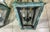 American Pair of Vintage Square Handcrafted Copper Hanging Lanterns For Sale - Image 3 of 12