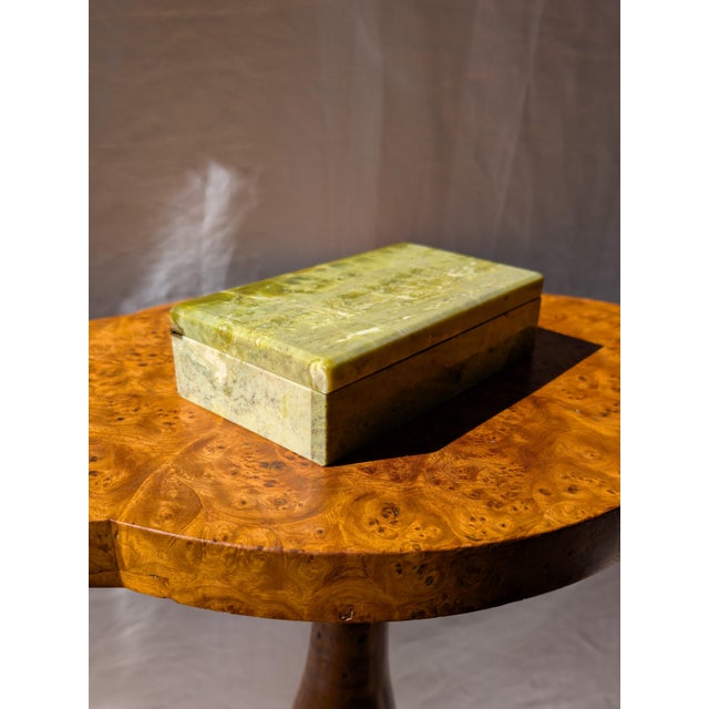 Antique Italian Green Marble Trinket Box from Henry Griffith & Sons, 1890s For Sale - Image 5 of 15