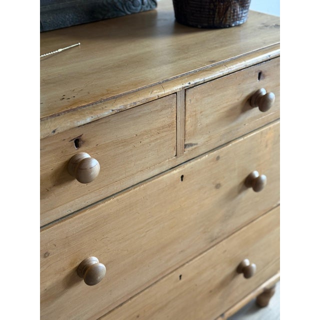 English Antique English Pine Dresser/Chest of Drawers For Sale - Image 3 of 6