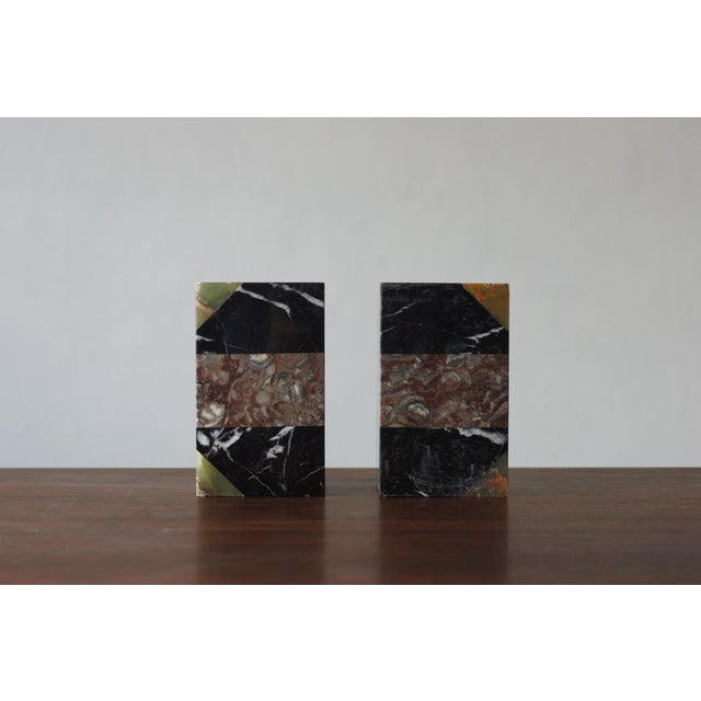 1940s Art Deco French Marble Bookends, 1930s, Set of 2 For Sale - Image 5 of 5