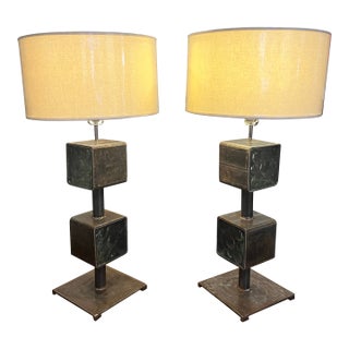 1990s Feliciano Bejar Magiscope Sculptural Table Lamps - a Pair For Sale