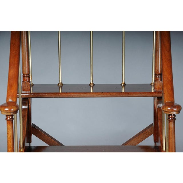 English Library Ladder in Mahogany, 20th Century For Sale - Image 16 of 18