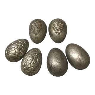 Antique Easter Egg Chocolate Molds by Anton Reiche Dresdin - Set of 3 For Sale
