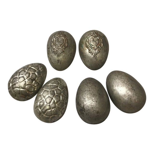 Antique Easter Egg Chocolate Molds by Anton Reiche Dresdin - Set of 3 For Sale