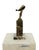 Art Deco Style Spirit of Ecstasy Sculpture, Golden Bronze For Sale - Image 4 of 9