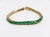 Not Yet Made - Made To Order 13.20 Carat Natural Zambian Emerald Tennis Bracelet in 18k Yellow Gold 7.5 Inch For Sale - Image 5 of 17