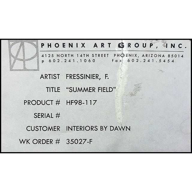 Late 20th Century Summer Field, Francois Fressinier For Sale In Minneapolis - Image 6 of 6
