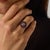 Early 20th Century Early 20th Century Victorian Rose Cut Diamond Ruby Rose Gold Silver Ring, Size 5 For Sale - Image 5 of 6