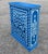 Moroccan Hand Painted Mediterranean Medicine Cabinet / Wall Shelf / Royal Blue and White Zouak For Sale - Image 3 of 7