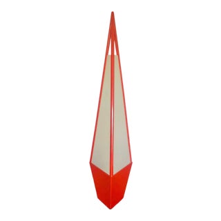 1970s Space Age Modeline Orange Floor Lamp For Sale