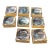 Vintage Set of 8 Jingdezhen Porcelain Decorative Plates With Chinese Landscape Scenes & Traditional Asian Architecture For Sale
