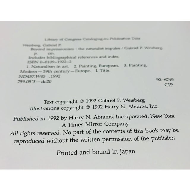 Figurative 1990s Beyond Impressionism: The Naturalist Impulse Large Size Art Table Book For Sale - Image 3 of 12