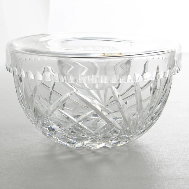 This exquisite crystal caviar serving bowl, dish, or chiller was designed and manufactured in Hungary in the 1980s. The...