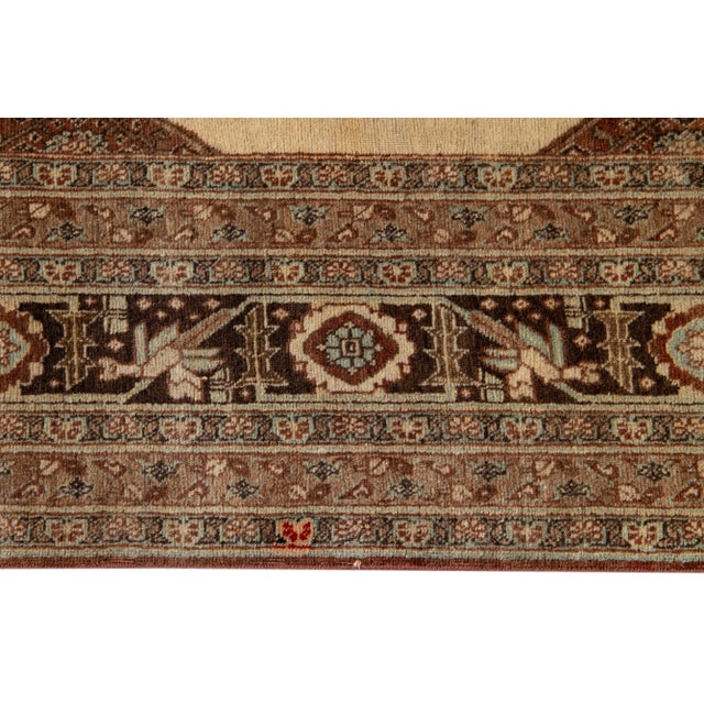 Early 20th Century Antique Persian Tabriz Rug 7 X 11 For Sale - Image 9 of 11