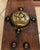Antique Egyptian Ottoman with Brass Ornamentation and Leather, 1920s For Sale - Image 4 of 18