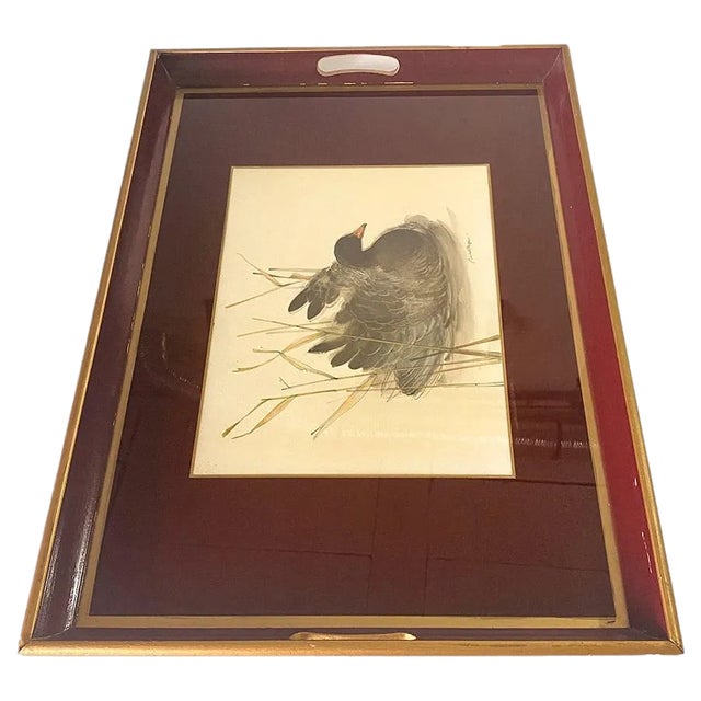 Purple Color Wood Platter, England, 1970s For Sale