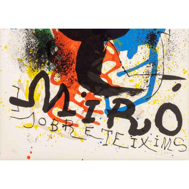 Joan Miró Joan Miro "Sobreteixims" Lithograph, Ca. 1973 For Sale - Image 4 of 12