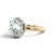 An exceptional diamond ring featuring a magnificent 3.03-carat round brilliant-cut diamond, secured in an elegant collet...