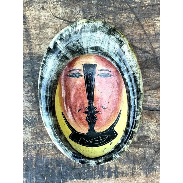 Vintage Mexican Ceramic Decorative Bowl For Sale - Image 4 of 12