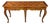 Baker Furniture French Provincial Console Table With Parquetry Inlaid Top 1980s For Sale