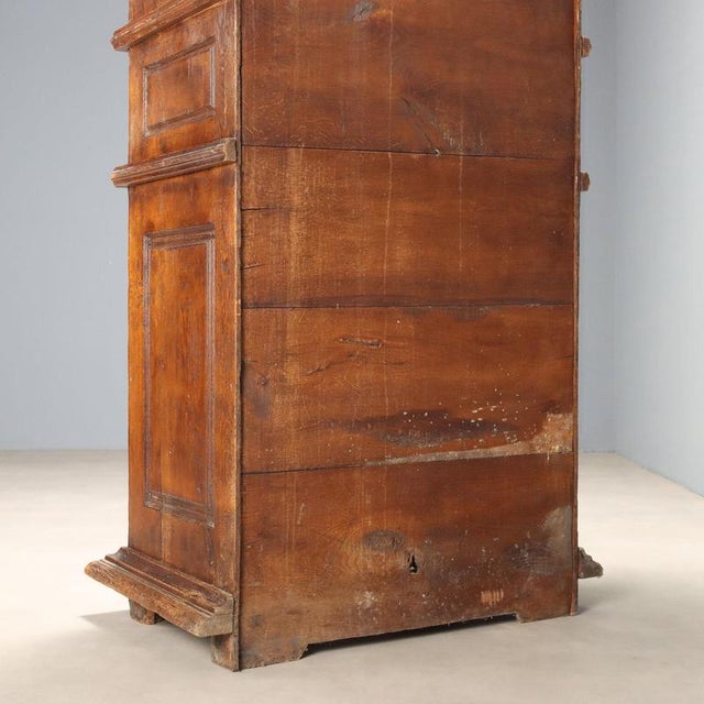 Baroque Style Oak Sideboard with Safe For Sale - Image 12 of 13