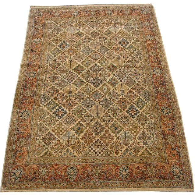 Early 19th Century Early 19th Century Antique Saruk Rug 10'0'' X 6'5'' For Sale - Image 5 of 5