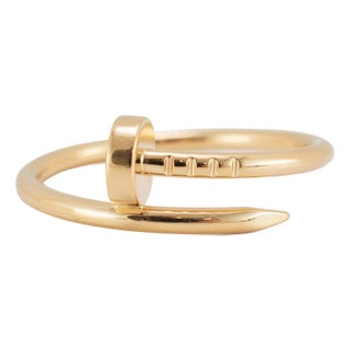 Cartier Juste Un Clou Small Model 18k Yellow Gold Band Ring For Sale