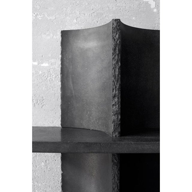 Arcaica Bookcase in Lava Stone Marble by Bufalini Marmi For Sale - Image 4 of 8