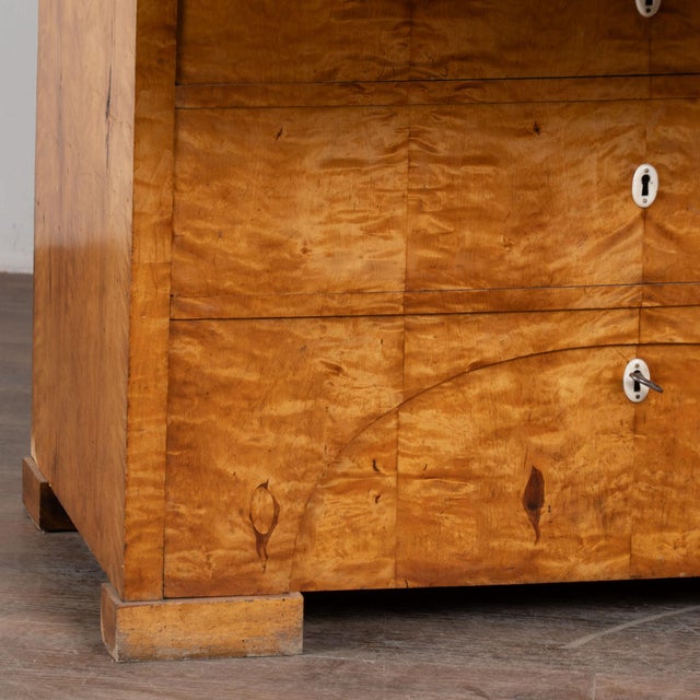 19th Century Swedish Biedermeier Birch Secretary Bureau For Sale - Image 9 of 11