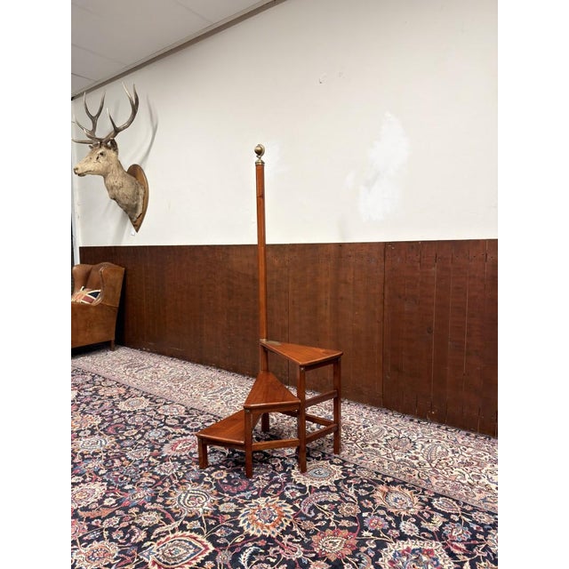 English Library Staircase from Globe Wernicke For Sale - Image 3 of 11