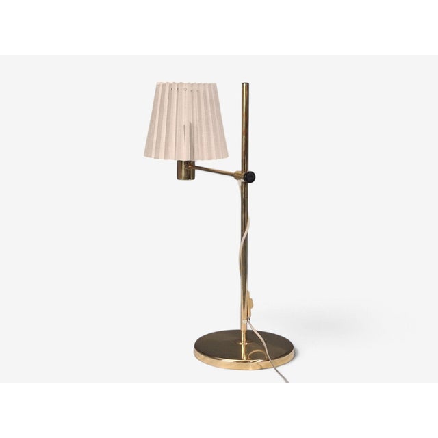 Hans-Agne Jakobsson, Large Adjustable Table Lamp, Polished Brass, Sweden, 1960s For Sale - Image 16 of 16