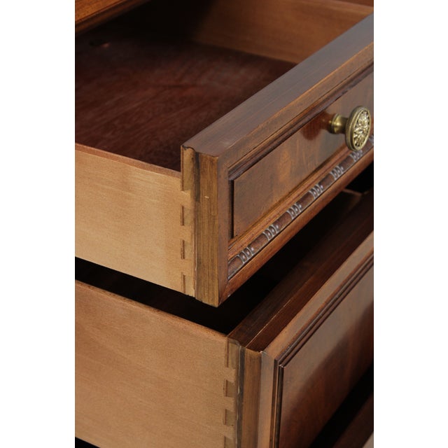 1980s Henredon Villa Borghese 9 Drawer Walnut Dresser For Sale - Image 5 of 17