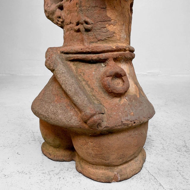 Ceramic Vintage Japanese Terracotta Haniwa Sentry, 1950 For Sale - Image 7 of 13