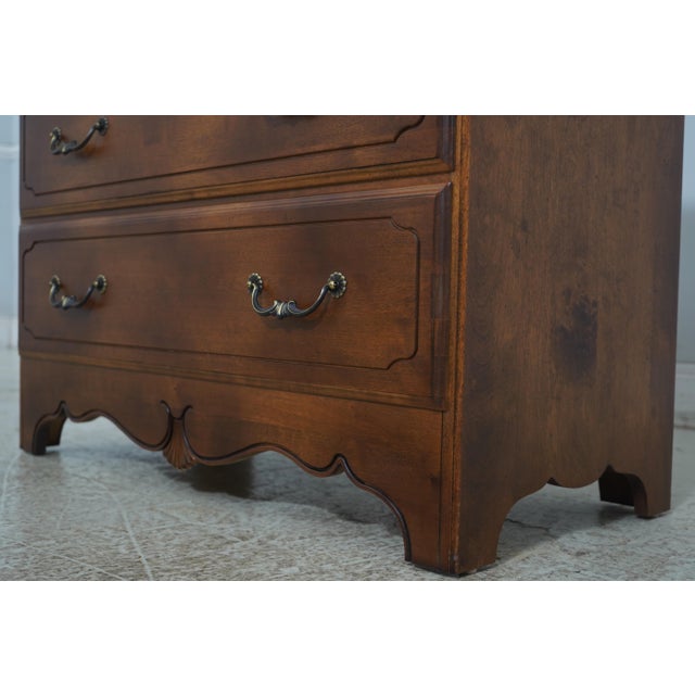 Brown 1990s Ethan Allen 4 Drawer Maple Dresser For Sale - Image 8 of 18