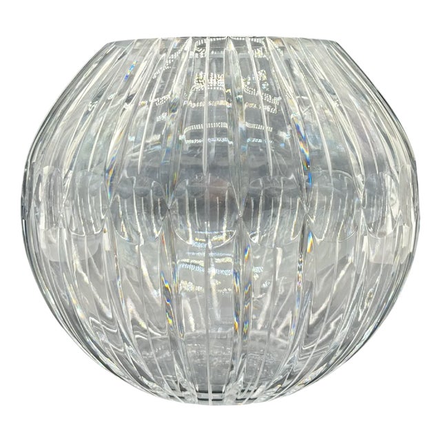 Mid-Century Modern Vase in Lead Crystal For Sale