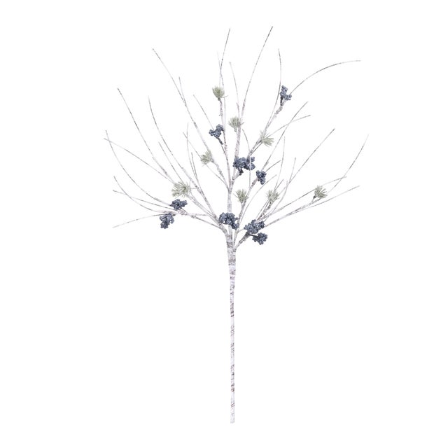 Create a serene winter woodland look with this Frosted Birch Pine Spray set. Featuring slender birch-inspired stems...