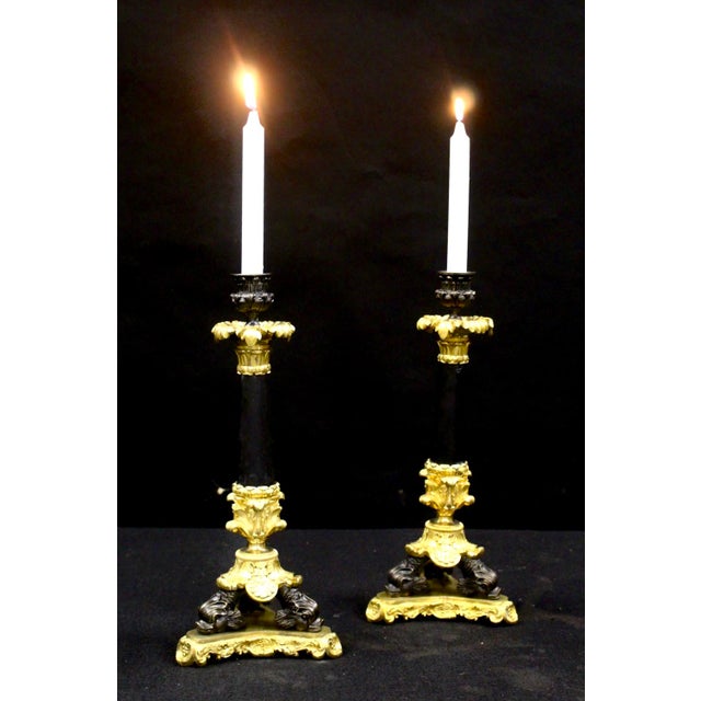 Antique French Charles X Candelabres, 1835, Set of 2, in Flawless conditions. Designed before 1890