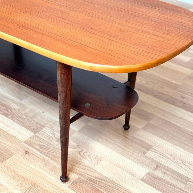 Coffee Table in Teak & Oak, Denmark, 1950s-1960s For Sale - Image 5 of 10