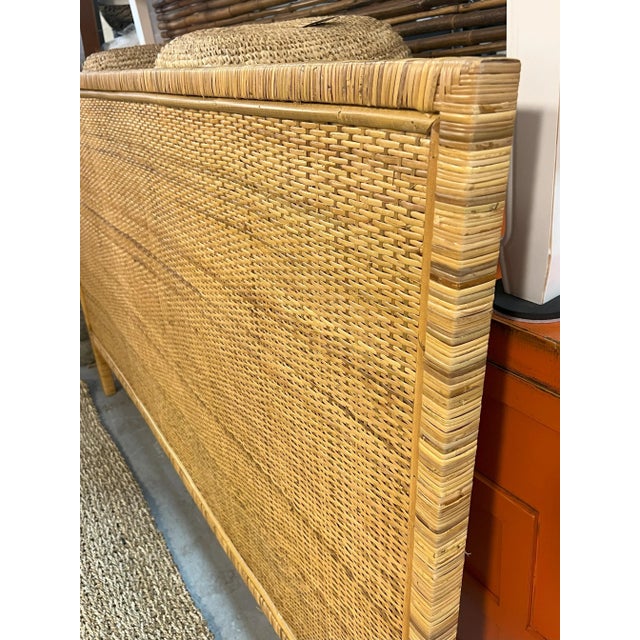 California King Rattan Headboard Chairish